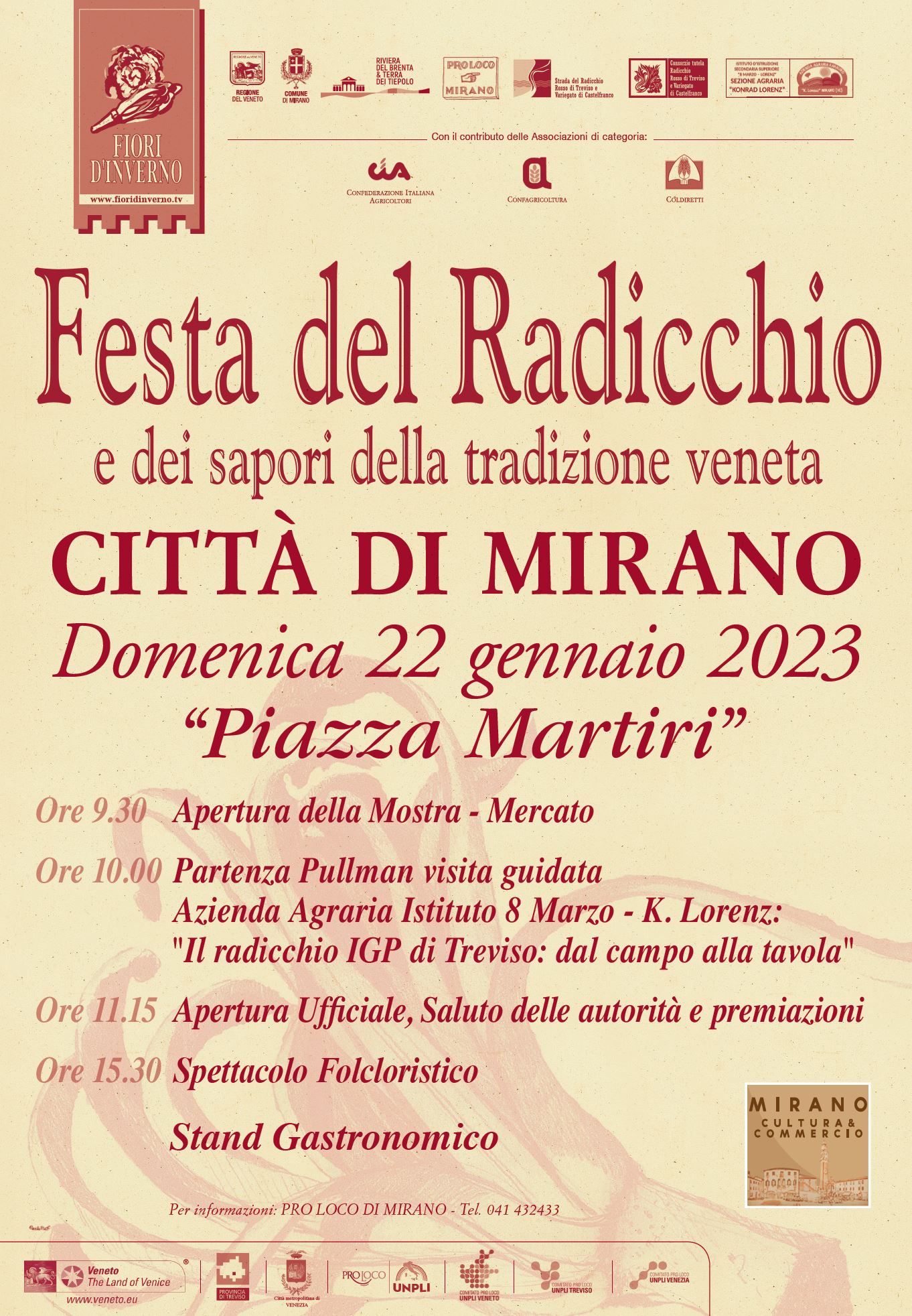 Festa del Radicchio a Mirano - Manifesto 2023